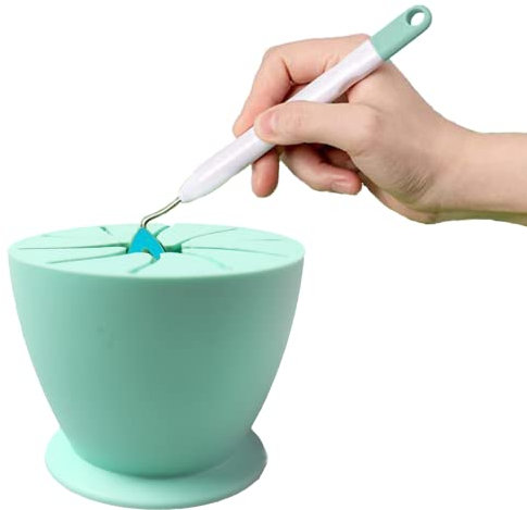 Outil de désherbage en vinyle Collecteur de déchets, collecteur en silicone, collecte des déchets de bureau, ventouse en silicone, pour HTV, camées, désherbage, silhouette, élimination du vinyle