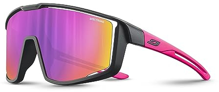 Julbo Unisex Fury S Sonnenbrille, schwarz/rosa, One Size