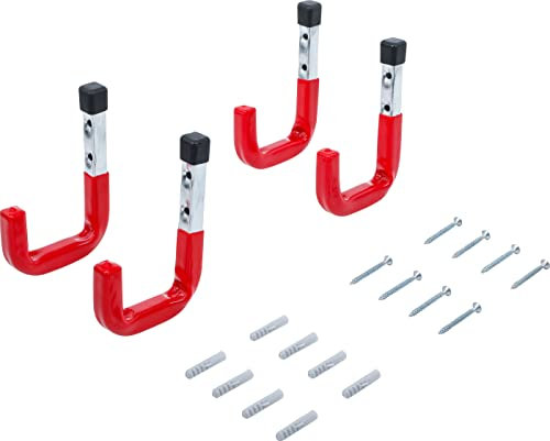 BGS Diy 88314 | Set di ganci da parete | 4 pezzi