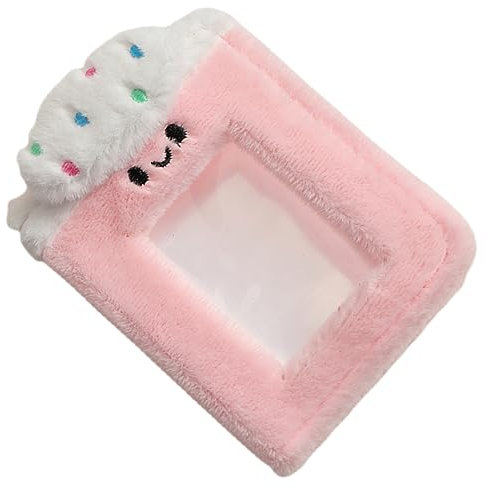 STOBOK Plüsch-fotoalbum Mit Transparenten Innentaschen DIY-fotoalbum Für Familienfotos Süßes Scrapbook-Album Für Erinnerungen Langlebiges Fotobuch Aus Plüsch Und PVC Für Geburtstage Und h