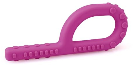 ARK® Grabber Standard in glatt oder texturiert mit einfacher Handhabung für Kinder durch Schlaufenform - Kiefermotorik, Kauen, Zahnen (texturiert, weich - magenta)