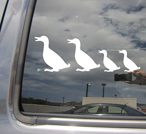 myrockshirt Süße Familie Enten Gänse 20 cm Aufkleber Autoaufkleber Sticker Wandtattoo Profi Qualität