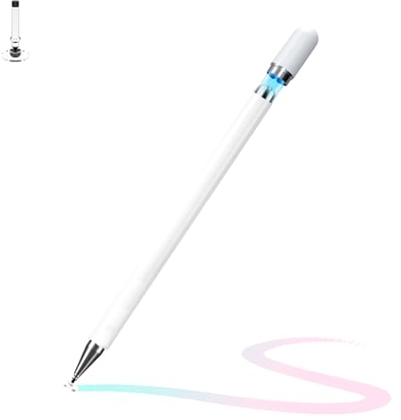 Penna Universale per Tablet e Smartphone - Non Richiede Batteria - Compatibile con Samsung, Lenovo, Huawei, Xiaomi, iPhone, Android - Per Touch Screen