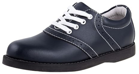 Womens Saddle Shoe Classic Style Oxfords, Navy (8.5 Medium, Adult)