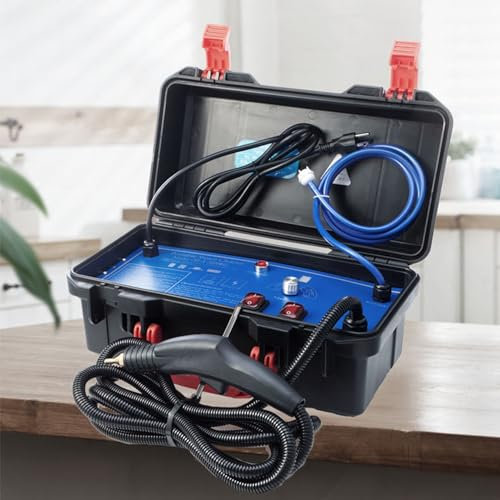 SOYPAX Nettoyeur à Vapeur Haute Pression, Nettoyeur à Vapeur Haute Pression pour jointoiement et carrelage, Machine à Vapeur pour Nettoyer Les nettoyeurs à Vapeur Haute température,1700W-110V