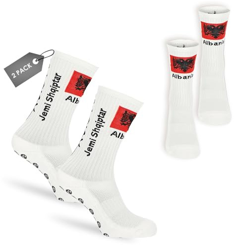 ProSx Grip Fußball Socken Herren 2 & 6 Pack I Anti Rutsch Fußball, Fußballsocken Kinder & Erwachsene, Länderdesigns, Sport Socks