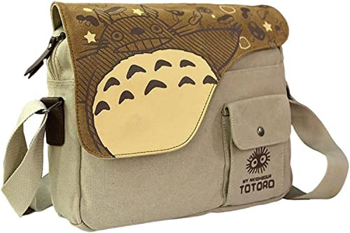 Sohaon Anime Canvas College Umhängetasche Daypack Schultasche Büchertasche Backpack Bag Katze