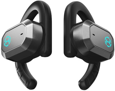 Edifier Hecate by AIR2 Open Ear Stereo Gaming Earbuds with Integrated Noise Cancelling Microphone and RGB Effects - Black
