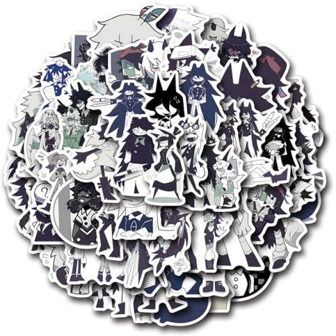 Fundamental Paper Educations Stickers, 110 Pcs Anime Figure Vinyl Waterproof DIY Sticker Decals for Party, Water Bottle Scrapbook Laptop Skateboard Computer for Teens Students