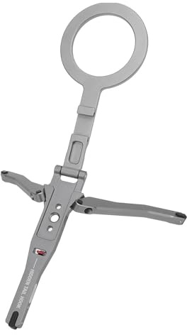 Magnetiskt Telefonstativstativ-Fällbar Telefonhållare med 1/4 Skruv, Anti-slip Bas för Telefon 12-15, Aluminium Alloy Mobiltelefon Står Kompatibel med Selfie-pinnar och