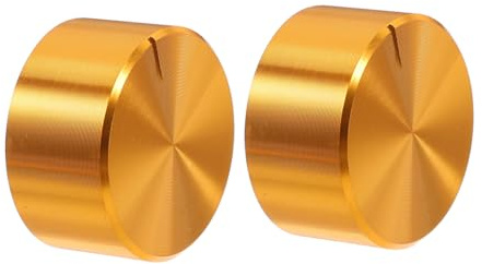 Hemobllo Universal Metal Light Control Knob 2pcs 6mm D-Shaft Rotary Switch for Dimmable Led Lighting Adjustable and Easy to Install Replacement Knob