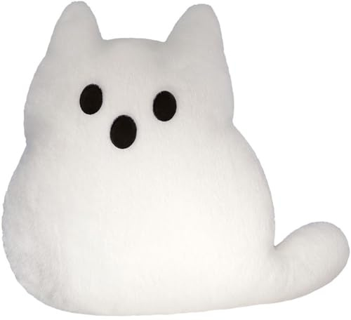 Zghhc Halloween Katze Plüschtier, Kätzchen Kuscheltiere, Geist Plüschkissen Lendenwirbelkissen, Halloween Party Gastgeschenk Kinder