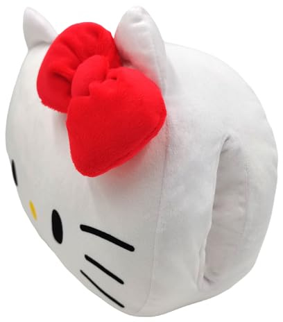Hello Kitty, Stitch & Angel Cuddle Buddy – Kuschelkissen & Handwärmer/Plüschtier/Kuscheltier/Plüsch/Kissen < Hello Kitty Rot >