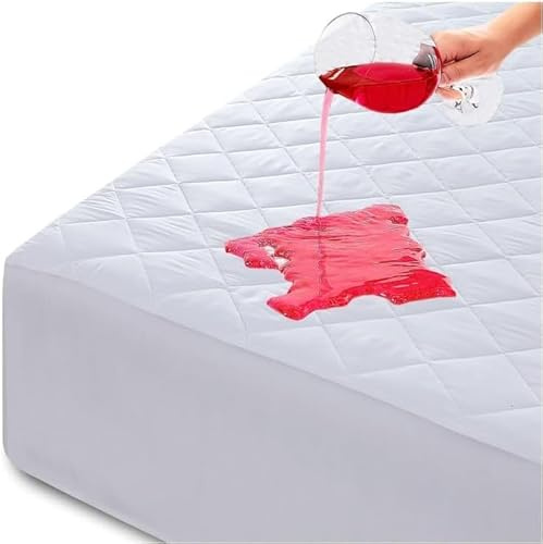 Waterproof Quilted Microfibre Mattress Protectors Water Resistent, Non Allergenic Fully Fitted -Double