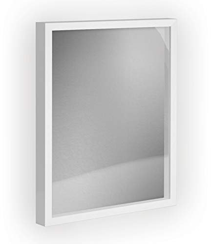Objektrahmen 1,5 cm tiefer Bilderrahmen aus Massivholz VARIO36 inkl. Gratis Zugabe 70x90 cm Weiß matt (lackiert)