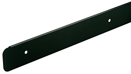 T&C™ 38mm-40mm Kitchen Worktop Finishing Profiles 10mm Radius Top & Bottom - Hand Finished - Diamond Black Finish (900mm Long Breakfast Bar End Cap)