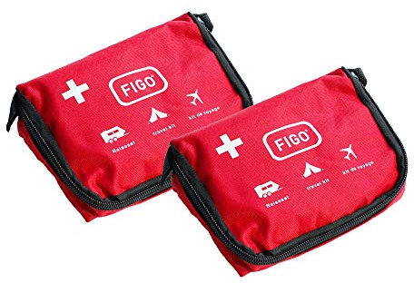 varivendo Notizblock + 2x Figo Erste Hilfe Reiseset Traveller Campingset 39 Teile