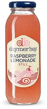 Daymer Bay - Raspberry Lemonade, Refreshing Summers Drink, Natural Ingredients, Not from Concentrate, Vegan, Gluten Free, 100% British Recyclable Packaging 24 x 250ml Glass Bottles