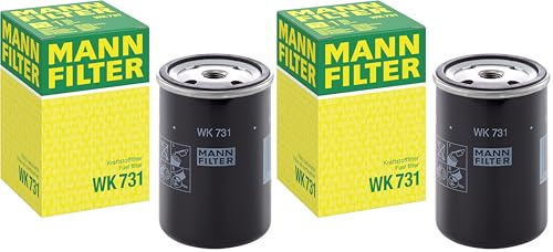 MANN-FILTER WK 731 Kraftstofffilter – Für PKW (Packung mit 2)