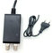 Prometeo Electronics® Alimentatore per amplificatore antenna TV 12V 500mA con connettori F - 1 Ingresso e 1 Uscita mod. PE-DTV500