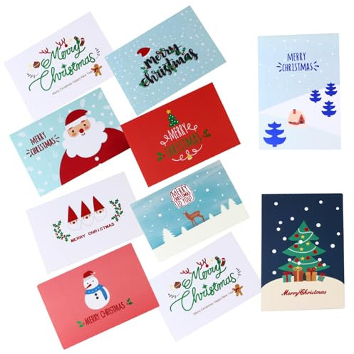 Operitacx 18 Stk Weihnachtskarte Weihnachtssegen Karten Geburtstagsgrußkarte Geschenk-grußkarten Weihnachtsgrußkarten Neujahrskarten Papier S77 Bronzieren Frohe Weihnachten