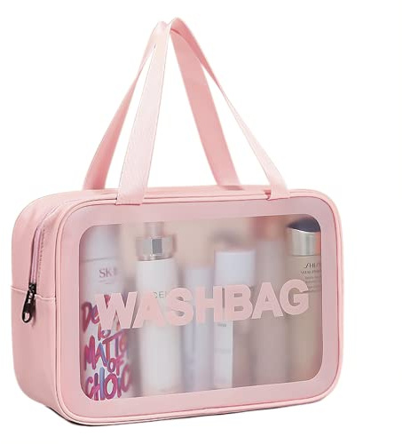 SZDPC Borsa da Toilette Grande per Donne, Wash Bag da Viaggio con Maniglia per il Trasporto, Borsa da Doccia Portatile
