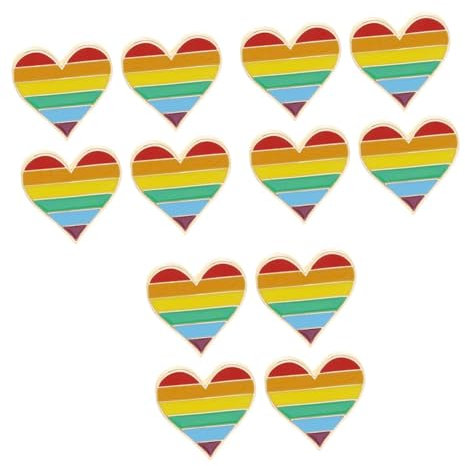 WRITWAA Regenbogen Pin 12 Stk Brosche Weihnachtsgeschenke Für Männer Bisexueller Emaille-pin Anstecknadeln Für Männer, Kleine Stolz-flagge-pin Gay-pride-anstecknadel Lgbt-anstecknadel