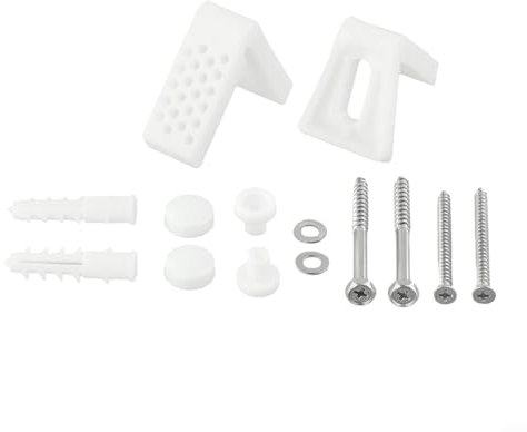 Kit di fissaggio per WC a pavimento angolato e di lunga durata, in acciaio inox