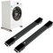 Heavy Duty Washing Machine Adjustable Base with 24 Wheels Extendable Appliance Furniture Dolly for Easy Fridge Stand Metal Movable Bracket Max Load 660lbs Black