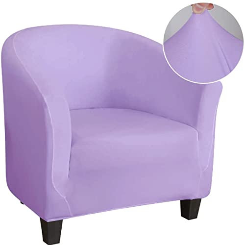 Copridivano elasticizzato in spandex con fodera rimovibile per poltrona a pozzetto set da 3 pezzi in viola chiaro per poltrona, divano e protezione per mobili, ideale per arredamento soggiorno