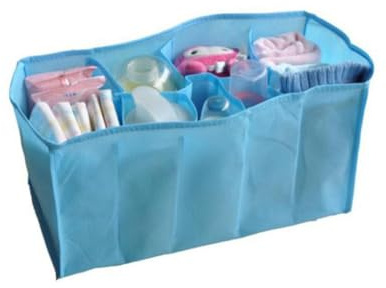 CATIEBYE Multi-compartment Wickeltasche Organizer Für Mamas Blau Praktische Aufbewahrung Für Windeln Flaschen Und Snacks Robust Und Vielseitig Für Zuhause Und Unterwegs