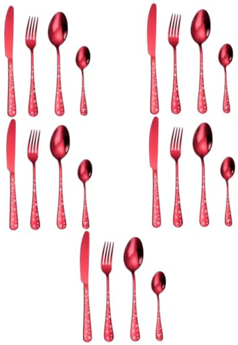 Cabilock 5 Sätze Weihnachtsmesser und vier Stück Weihnachtsgeschirr glühen funkeln modern geschirrtücher weihnachtsmotiv christmas dinner set küchenutensilien Geschirrset Geschirr-Kit