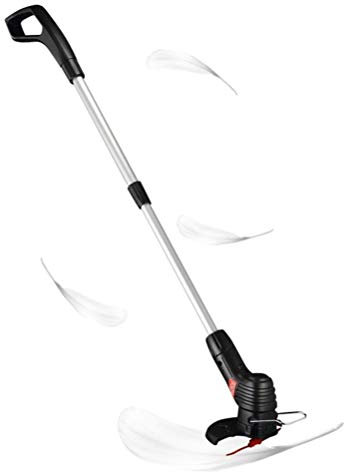 Trimmer sans Fil de Pelouse, Coupe-Herbe Rechargeable avec Tube en Aluminium, 18000 TR/Min, Tête Détachable, pour la Pelouse de Jardin Désherbant (Réglementation européenne)