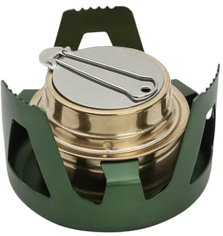 Réchaud à alcool pour brûle-feu | Mini brûleur portable d'extérieur en éthanol | Poêle léger pour randonnée, camping, aventures en plein air et survie