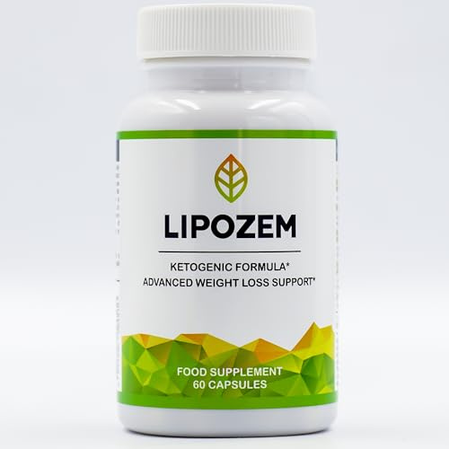 Lipozem Ketogene Formel, Nahrungsergänzungsmittel zur Gewichtsabnahme, 60 Kapseln, Natürliche Inhaltsstoffe