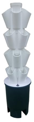 Système de plantation hydroponique 10 couches avec 50 trous pour un jardinage vertical efficace