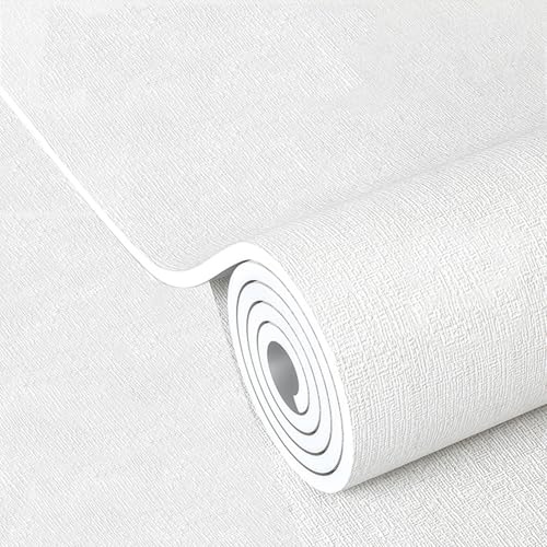 Papier Peint Autocollant - Isolation Thermique Résistant à l'humidité Réduction du Bruit, Rouleau Isolant Thermique 9mm Papier Peint Adhesif Mural pour Murs en Plâtre Qui S'écaille(Blanc,0.5x3 m)