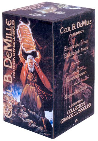 Coffret Cecil B. De Mille 3 VHS : Les 10 commandements / Sous le plus grand chapiteau du monde / Samson et Dalila
