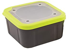 Fox Matrix Grey Lime Bait Boxes Solid Top - Köderbox für Angelköder, Angelbox für Köder zum Stippangeln & Feederangeln, Volumen:1.1 Pint (0.625 Liter)