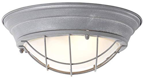 BRILLIANT Lampe Typhoon Wand- und Deckenleuchte 34cm grau Beton/weiß | 2x A60, E27, geeignet für Normallampen (nicht enthalten) | Für LED-Leuchtmittel geeignet