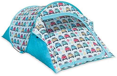 Board Masters Volkswagen Pop-Up-Campingzelt für Festivals – VW Käfer Geschenke – 1500 mm Wasserfest – Zelt für 2 Personen