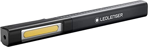 Ledlenser iW2R Laser Lampada da Lavoro LED, Ricaricabile, IP20, 150 Lumen, puntatore Laser, 2modalità Luminose, Torcia a Penna, Clip di Fissaggio, Cavo USB, Lavoro, Artigianato