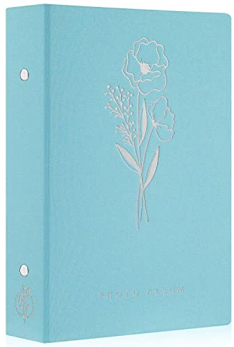 Lanpn Fotoalbum 10x15 300 Taschen, Leinen Einstecken Einsteckalbum für Querformat Fotos Bilder Teal