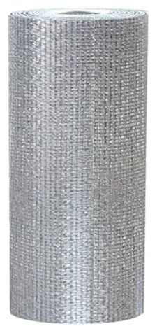 EconoHome Rouleau d'isolation réfléchissant la chaleur - Coeur en mousse de 3 mm, feuille de protection thermique double face en aluminium