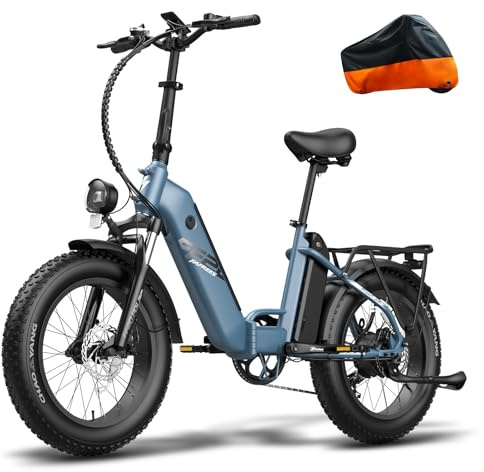 Fafrees FF20 POLAR Electric Bike, Folding E-Bike Pedal Assist, 48V 10.4Ah*2 Batteries for 140-160KM Range, 25KM/H Electric Bicycle for Adults 160-200CM,150KG Load