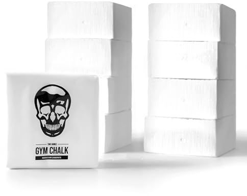 Gymreapers Craie d'exercice, craie en poudre athlétique pour une adhérence maximale - Craie de carbonate de magnésium pour dynamophilie, haltérophilie, escalade, gymnastique (blocs de craie de 226,8 à