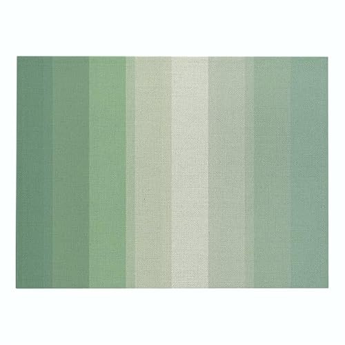 Manteles Individuales Rayas Verdes Claras Salvamanteles Individuales Lavable Mantel Individual Resistente Calor Individuales Mesa Engrosar Salvamanteles Bajoplatos 30x45cm 4 Pcs