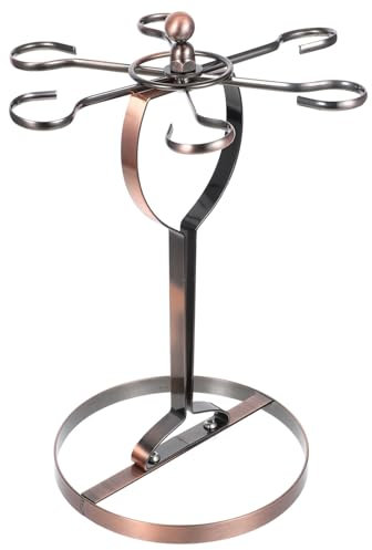 HOLIDYOYO Countertop Wine Glass Holder Hanging Rack for Stemware Storage Versatile Display for Kitchen and Bar Finish