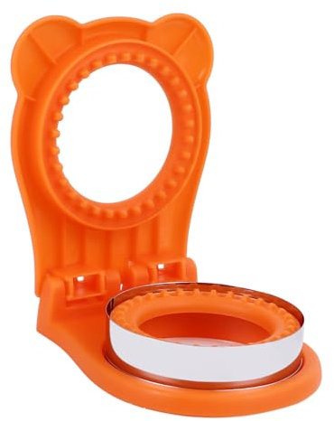 Fdit Squares Cutter Sealer,Portable Bread Pocket Cutter and Sealer Set,Great for Kids Lunchbox, Sandwiches Sealing (Orange)
