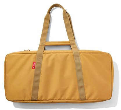 Made In Cookware - Griddle Utility Bag - Fits 2-Burner Carbon Steel Griddle - Removable Stain-Proof Interior - Luggage Grade Nylon - Camel Exterior and Olive Interior